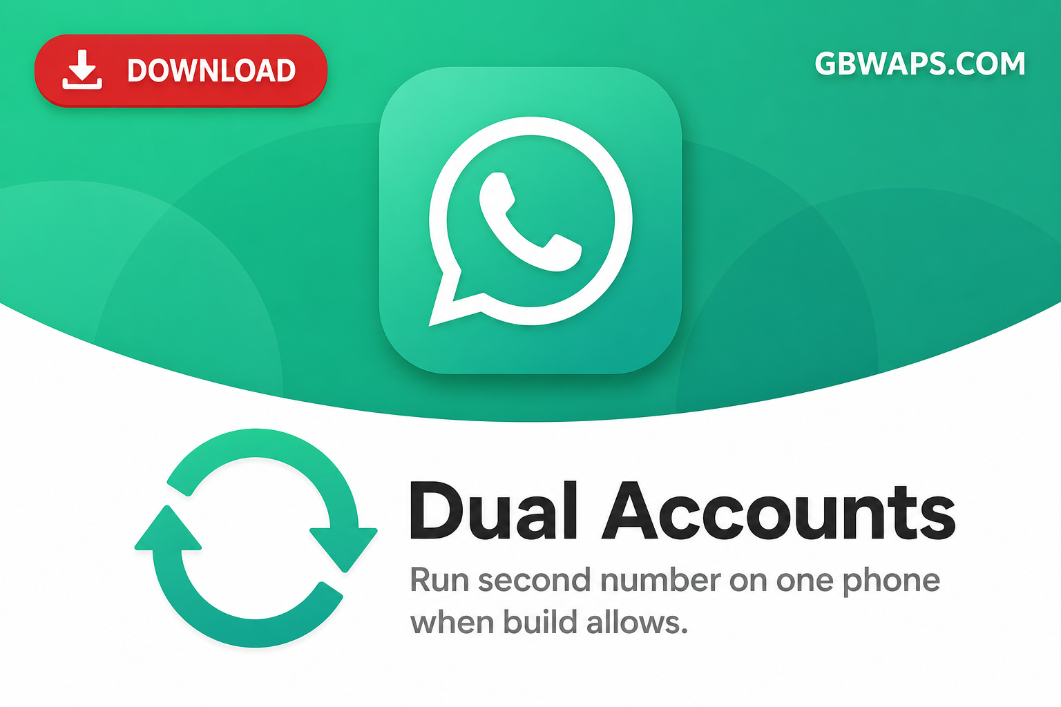 GB WhatsApp Dual Accounts on one phone