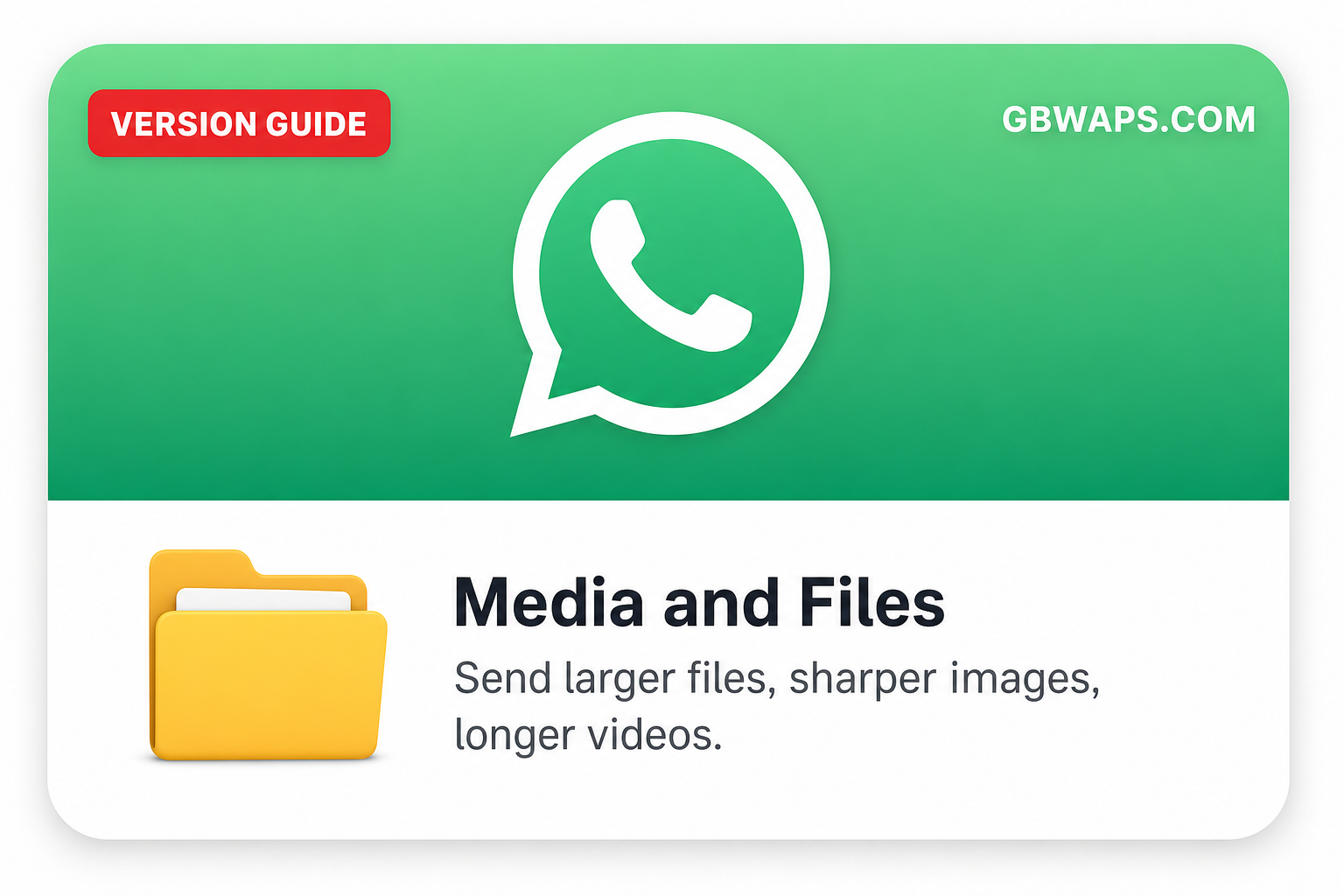 GB WhatsApp Media and Files — larger uploads
